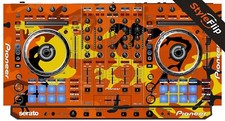 Pioneer DDJ-SX Skin Orange Camo Protective Decal StyleFlip Skins
