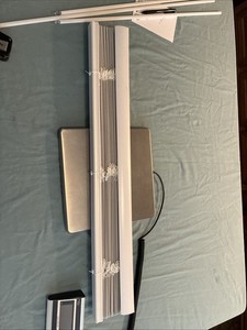 White Vinyl Mini-blind 30.5 x 60 Inches 1 Piece Includes Hardware. Great Used.