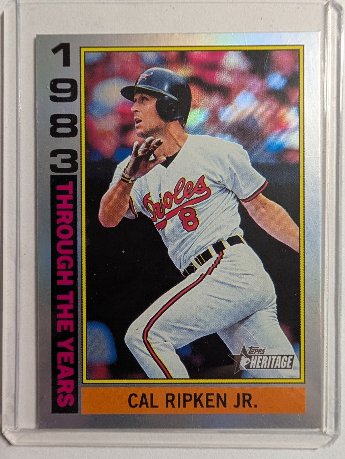 2025 Topps Heritage Cal Ripken Jr. #TTY-6 Through The Years Holo Orioles
