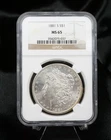 1881-S Morgan $1 Dollar Silver Dollar Coin PCGS MS65 San Francisco CN924