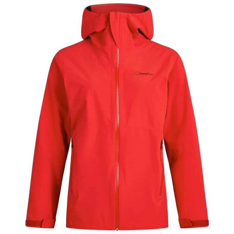 Berghaus Womens Mehan Waterproof Breathable Jacket Red Hiking Coat