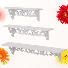 1 ensemble de planche de bois support mural cloison plateau de rangement