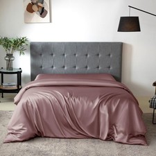 THXSILK Silk Duvet Cover, 100 7A , 1 Duvet Cover Only - King, Purple