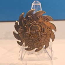 OJ Simpson In the Slammer Brass Pog 1990s Saw...