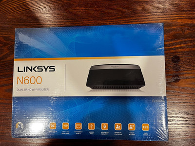 Linksys N600 Model E2500-NP Dual Band Wireless Wi-Fi Router -New/Sealed