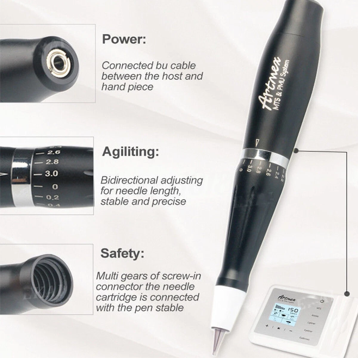 Electronic Portable Permanent Makeup Tattoo Machine Eye Brow Lip Rotary Pen image 5