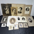 Antique Victorian Edwardian Photo Lot Women Portraits Cabinet Cards c1890–1930