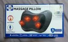 New SEALY Shiatsu Massage Pillow - Multifunctional Massage Therapy Infrared Heat