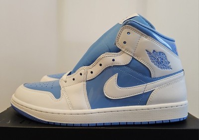 Nike Air Jordan 1 Mid SE White Legend Blue FZ2142-114 Men's Size