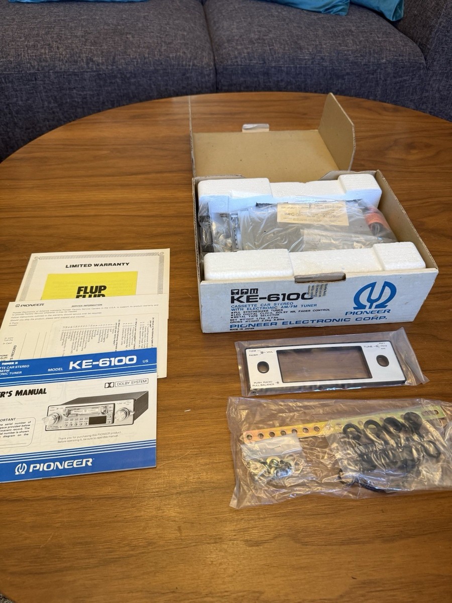 Pioneer KE-6100 Cassette Car Stereo with Electronic AM/FM Tuner