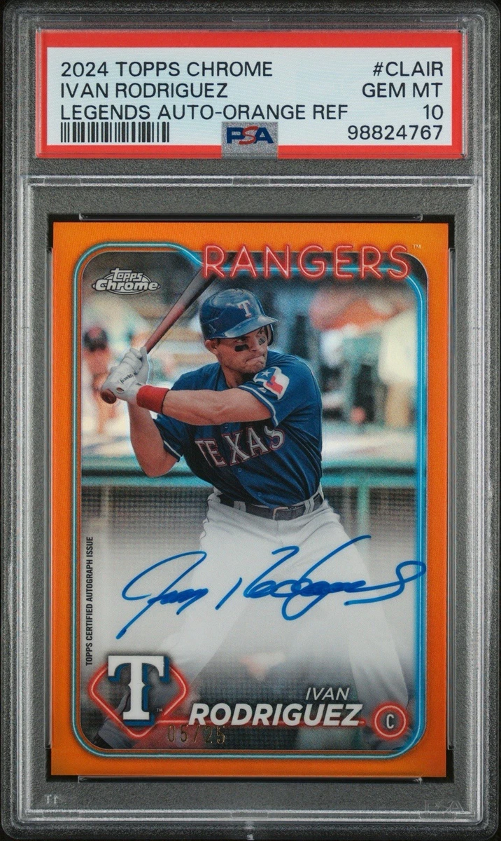 Ivan Rodriguez 10 Graded Baseball Sports Trading Cards