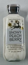 Bath and Body Works Snowy Peach Berry Body Lotion 8 fl.oz. BRAND NEW RETIRED 