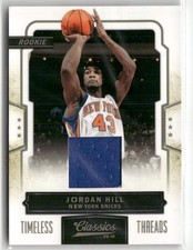 2009-10 Classics #167 Jordan Hill Timeless Threads #/265 RC KNICKS ☘️A04