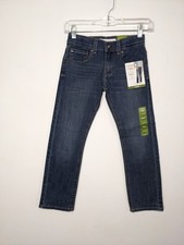NWT Signature Levi Strauss Flex Straight Jeans Boys Elastic Blue sz 7X