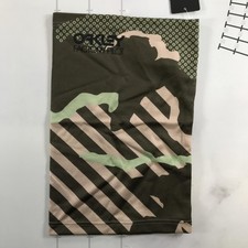 Oakley Neck Gaiter Mens One Size Green Camo Stripe Factory Pilot Neck Warmer