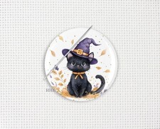 Needle Minder, Cat Cross Stitch Needle Minder, Cat Needle Minder