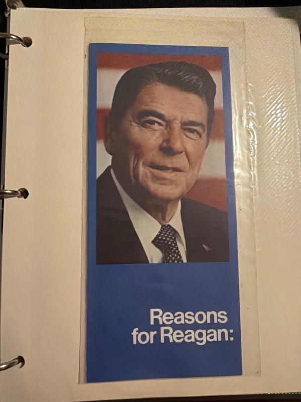 Massive Vintage Republican GOP Political Ephemera Binder Lot 23pc 1880-2000