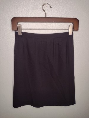 Vintage Georgio Armani Women's Skirt 12 Black Career Lined Suit Work ii