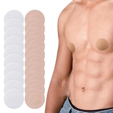 100 Pieces Disposable Nipple Covers for Men, Anti Chafing Stick Protector for