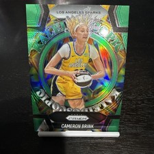 2025 WNBA Prizm Cameron Brink Green Prizm Kaleidoscopic #10 Los Angeles Sparks