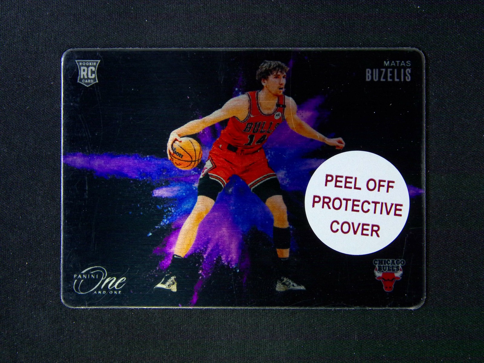 2024-25 Panini One And One Matas Buzelis #8 RC Black Color Blast Case Hit SSP