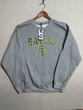 NWTS Baylor BU Sweatshirt Crewneck Heavy Blend Gildan Grey XXL Pullover
