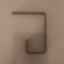 6x SUPPORTS DE RANGEMENT SUSPENDUS ROBUSTES 6"x13mmx3mm GARAGE OU HANGAR SOLIDES - GRIS FONCÉ.