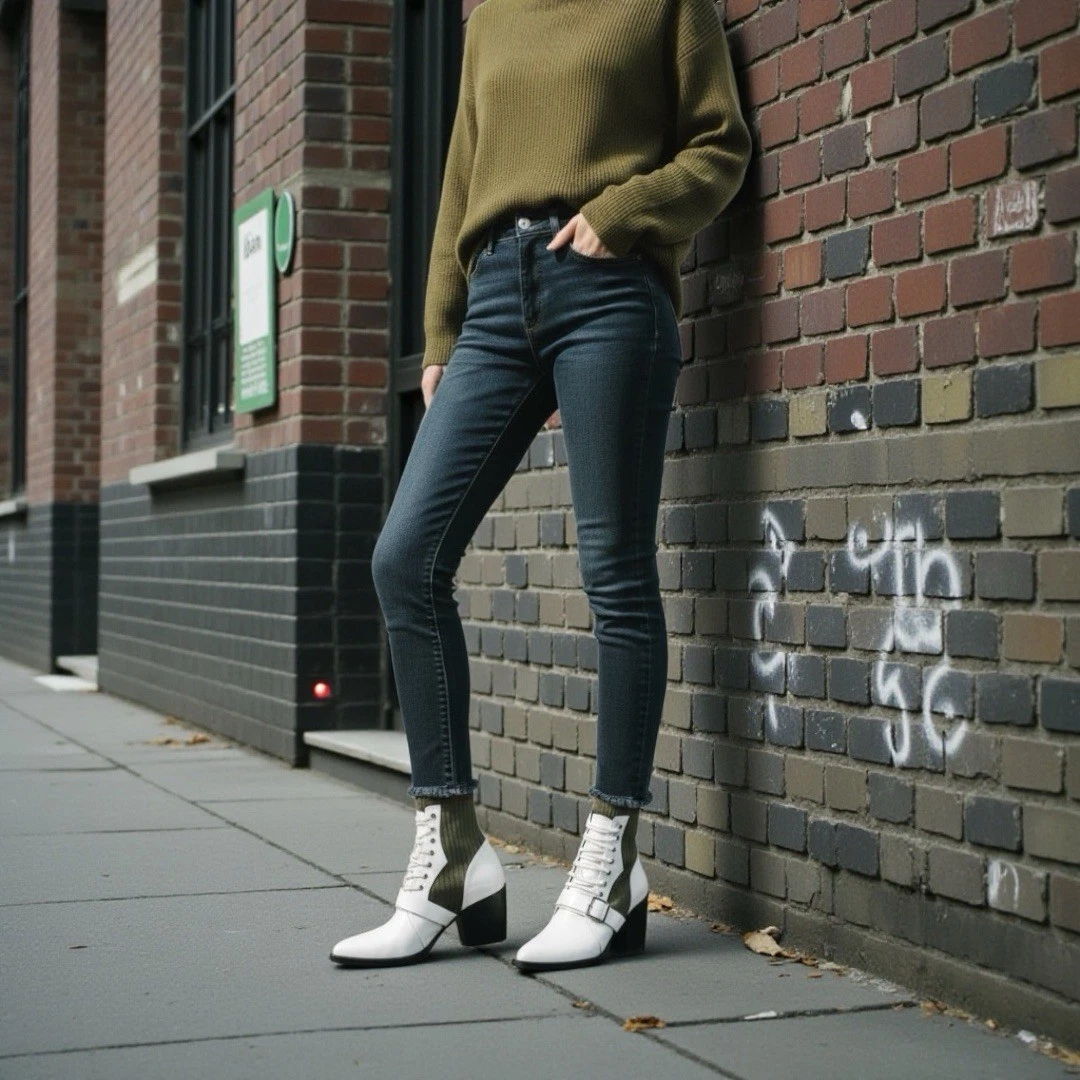 Chloe — NIB Chloe Rylee Leather Sock Ankle Boots Size 41 $1340