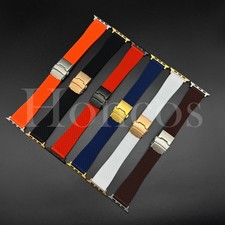 38 40 41 42 44 45 46 49 MM Mesh Soft Silicone Rubber Band For Apple Watch Series