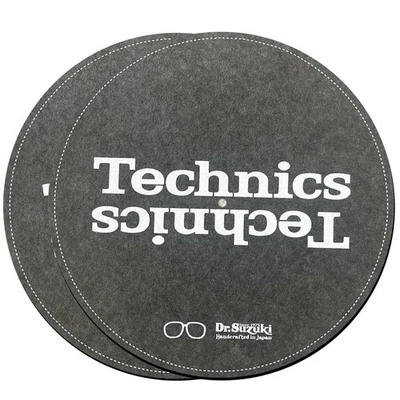 DR SUZUKI JAPAN Dr Suzuki vs Technics Scratch Edition Slipmats Version 2 Pair in Grey 12"