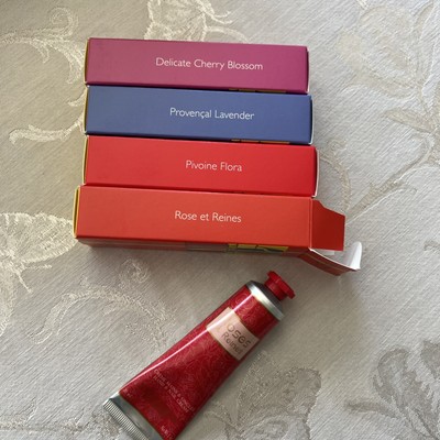 4 PC L'Occitane Hand And Nail Cream 4 Piece Travel Size  1. Oz. NIB
