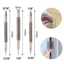Hammerless Nail Set Center Holes Punch Metal and Woodwork Tool for Marking