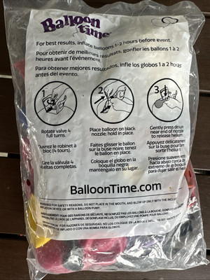 Balloon Time, 9 Inch Latex Balloons 50 Pack ￼
