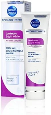 ‎PEARL DROPS Pearl Drops - Luminous Bright White Toothpolish - Whitening effect - Pro-Shine