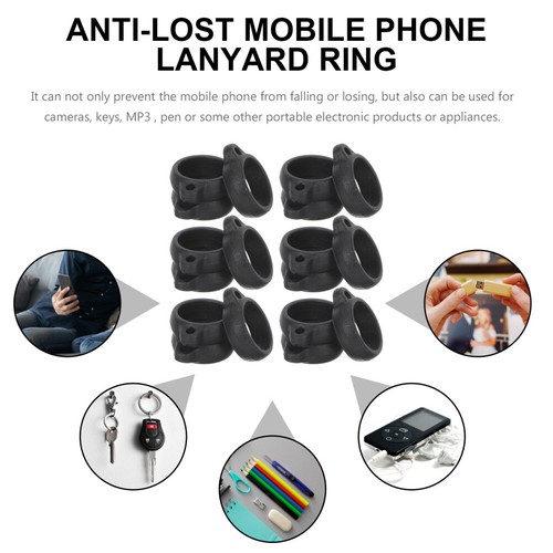 50 Pcs Creative Hanging Anti-loss Silicone Ring Man Lanyard Phone Strap - 第 9/12 張圖片