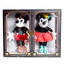 Disney Limited Edition Mickey Mouse and Minnie Mouse Collectible Plush Dolls