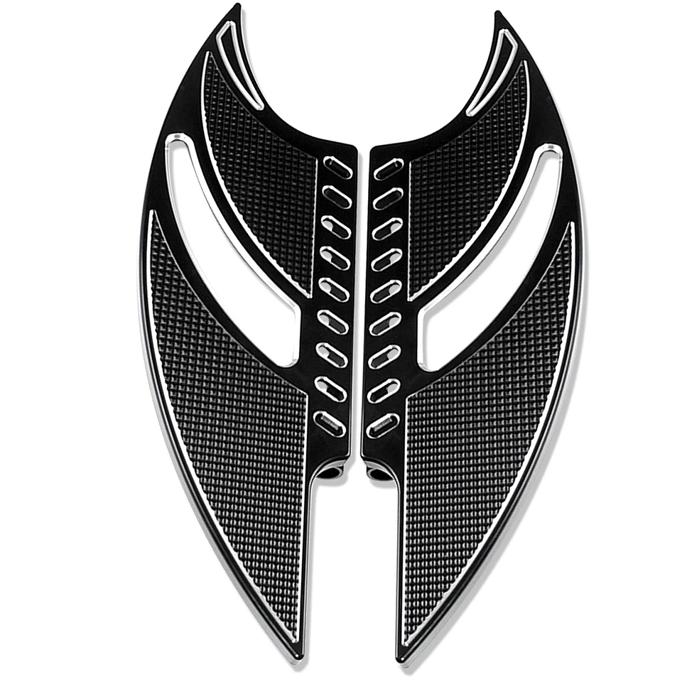 Tablero de pie negro freno talón puntera palanca de cambio pedal apto para Harley Touring Foto 2 de 4