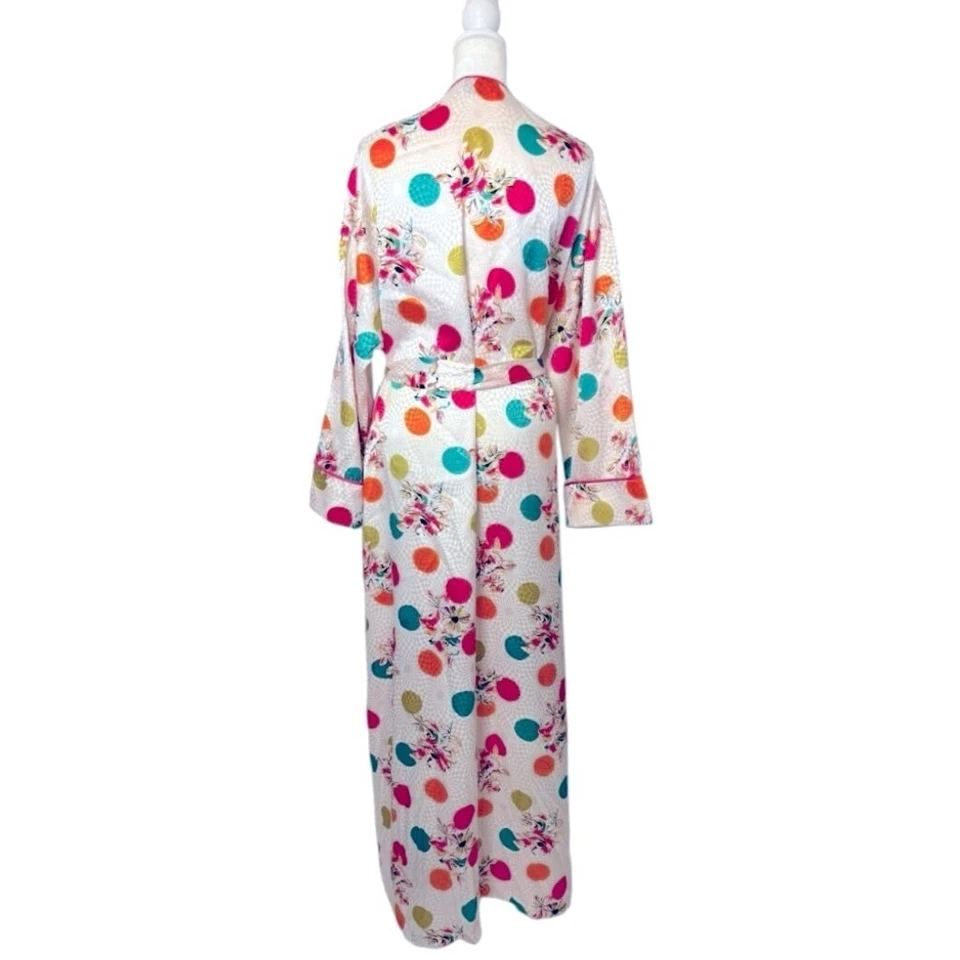 Vestido plumero vintage años 80 Mary McFadden retro floral a lunares talla S Foto 4 de 4