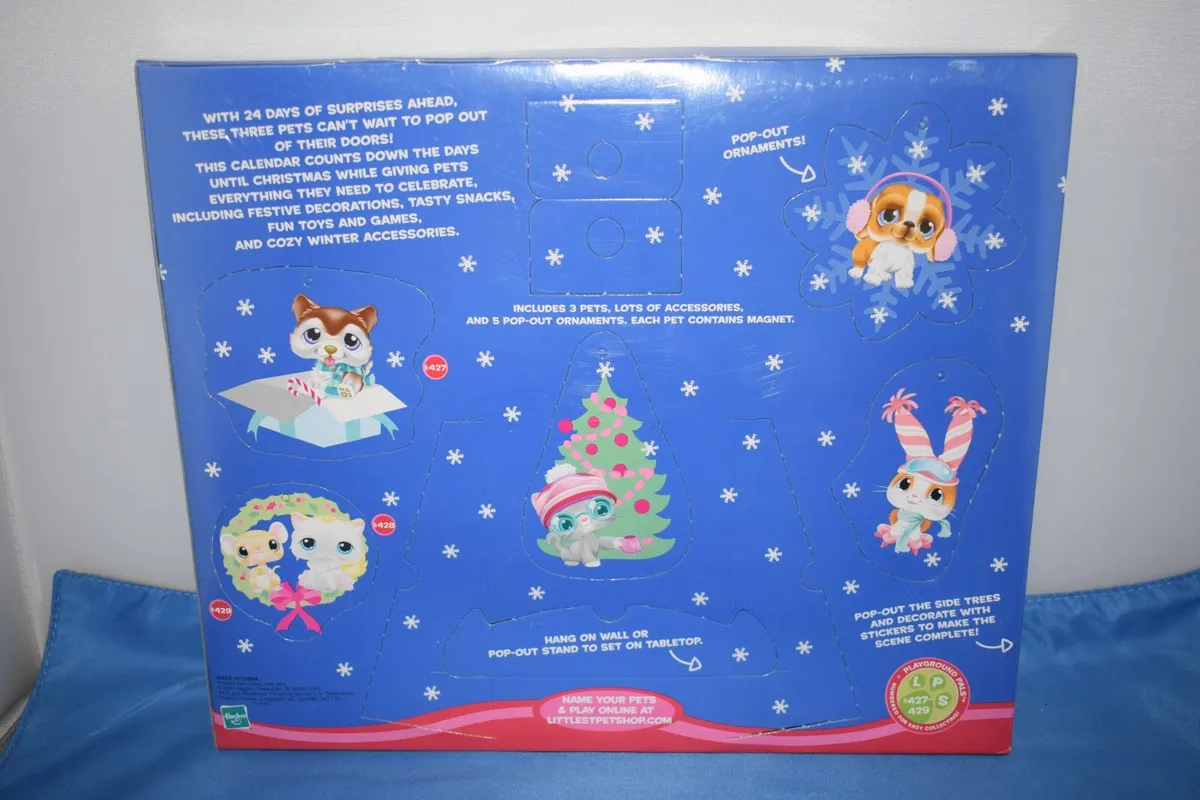 Littlest Pet Shop Advent Calendar Includes 3 Pets! Over 20 Surprises!