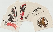 1996 THE CROW; SET OF 10 DIFFERENT TEMPORARY TATTOOS