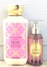 Bath  Body Works BUBBLY ROSE Body Lotion 8oz  Travel Fragrance Mist 2.5oz SET