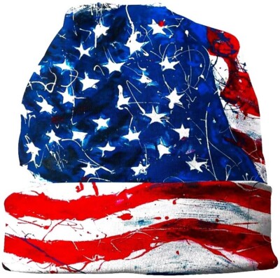 1x Amerika Flagge USA United States American Patriot Vintage Beanie Mütze #A01