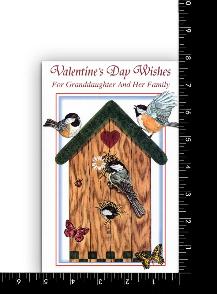 Tarjeta Feliz Día de San Valentín PARA NIETA Y SU FAMILIA — Mirables Luxury + ✉ Foto 3 de 4