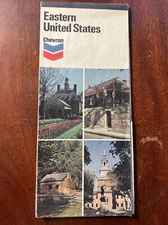 Vintage, Eastern United States, Chevron Oil, 1976 Roadway, Map 