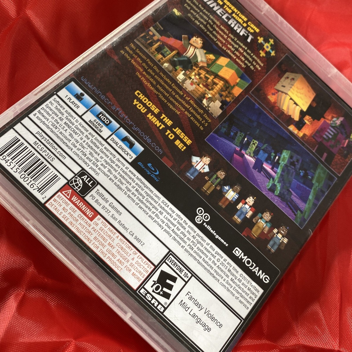 Minecraft: Story Mode Season Pass Disc PlayStation 3 MCSP3ST - Best Buy