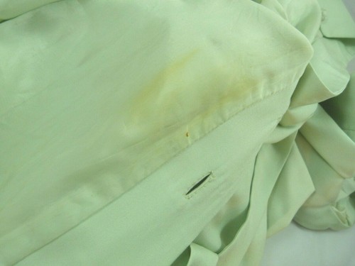 Vintage CASI Seafoam Green Pure Silk Women's Shirt Dress Retro Ladies Mod - Picture 9 of 9