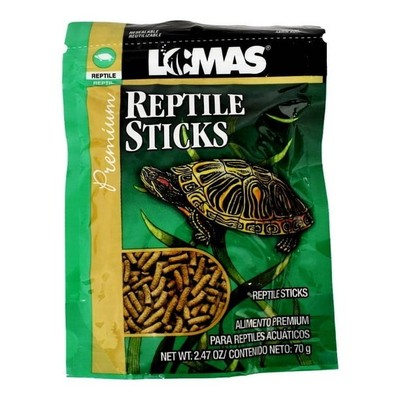 LOMAS ALIMENTO PARA TORTUGAS ENTRE OTROS REPTILES STICKS ACUATICOS  70 GR