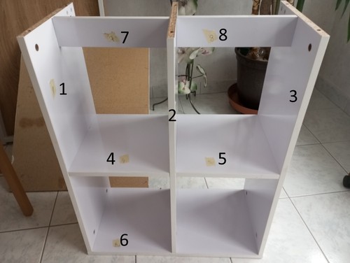 Schreibtisch Computertisch 120cm x 60cm x 75cm mit Ablagefächer - gebraucht - Bild 10 von 17