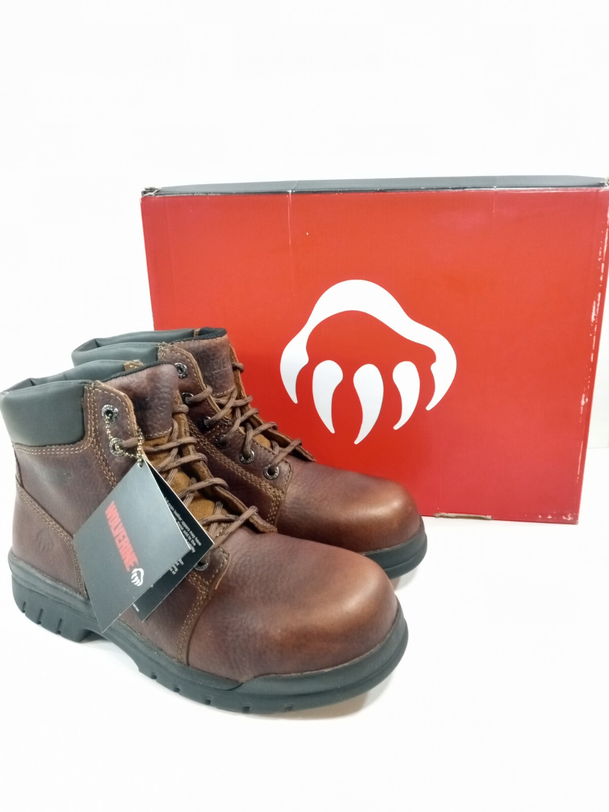 Men's Size 9 WOLVERINE Marquette 6" Steel Toe Leather Work Boots NEW eBay