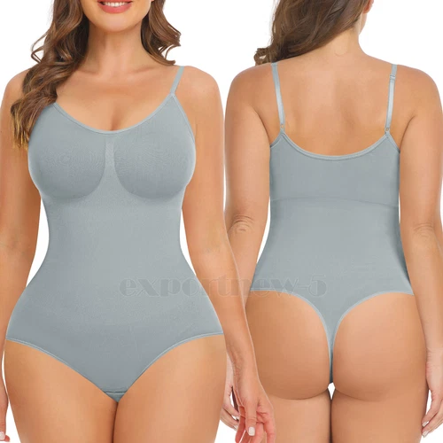 Women Shapewear Bodysuit Tummy Control Body Shaper Sculpting Snatched Waist Cami - Picture 34 of 48